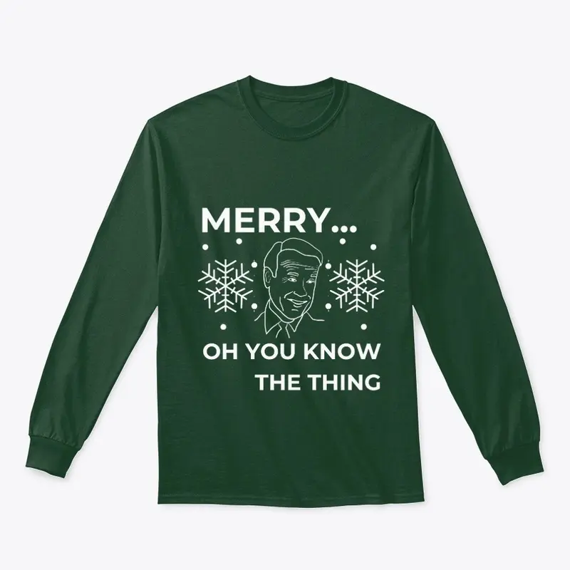 Ugly Christmas Sweater - Biden Merry...