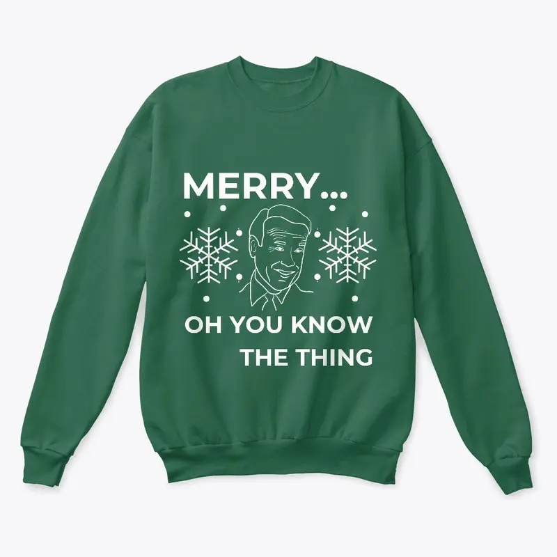 Ugly Christmas Sweater - Biden Merry...